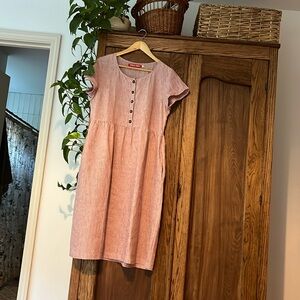 Pyne and Smith linen dress with waist tie